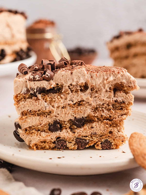 Mocha chocolate chip icebox cake