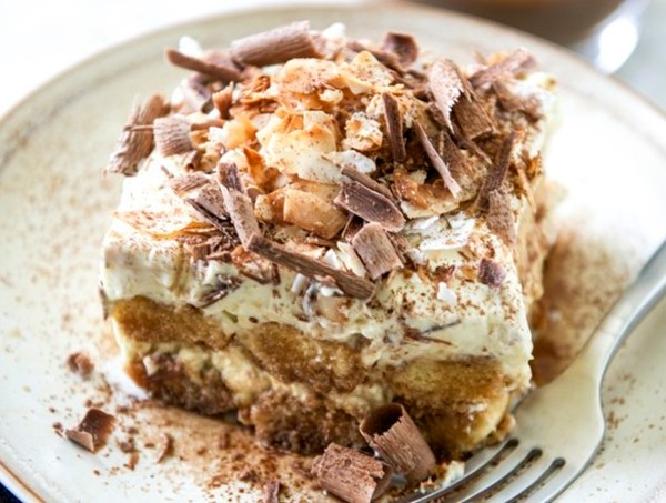 Mocha-coconut tiramisu from 'Seriously Delish' (Bake the Book)