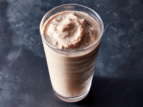 Mocha-flax smoothie