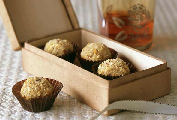 Mocha-hazelnut truffles