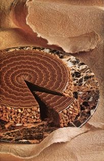 Mocha pecan torte