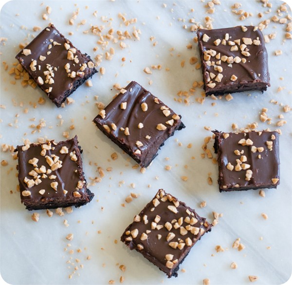 Mocha toffee brownies