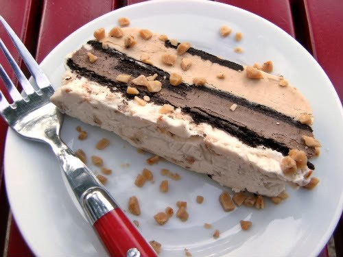 Mocha toffee-crunch terrine