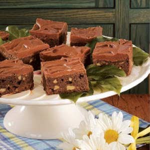 Mocha walnut brownies 
