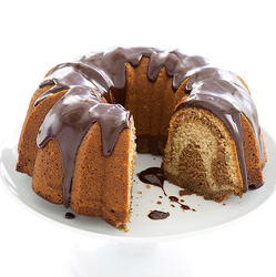 Mocha walnut bundt cake