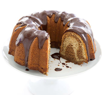 Mocha walnut bundt cake