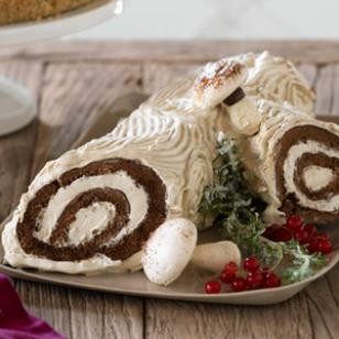 Mocha Yule log