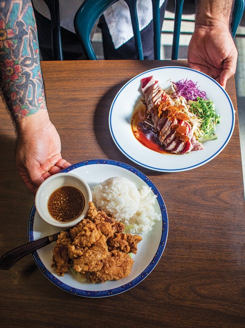 Mochiko chicken with ponzu sauce
