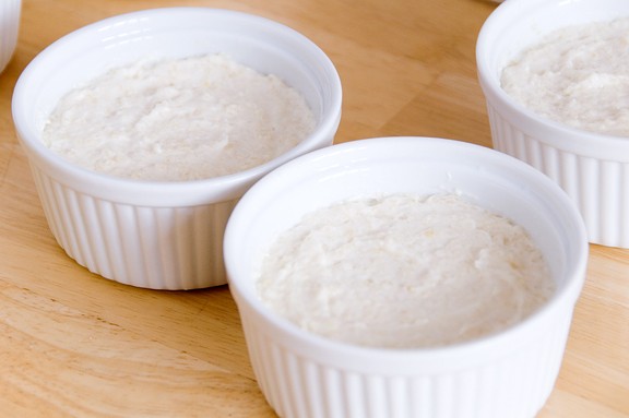 Modern almond blancmange