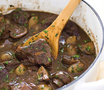 Modern beef Burgundy