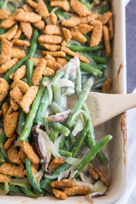 Modern green bean casserole