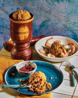 Mofongo con guiso