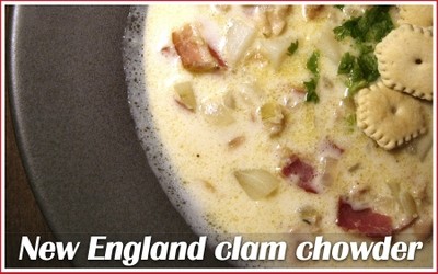 Moira's New England clam chowder