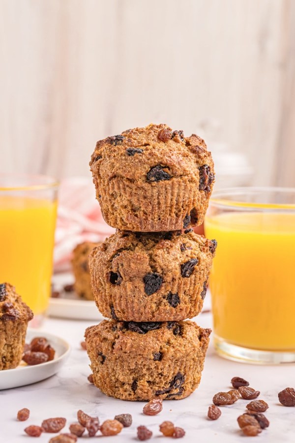 Moist bran muffins