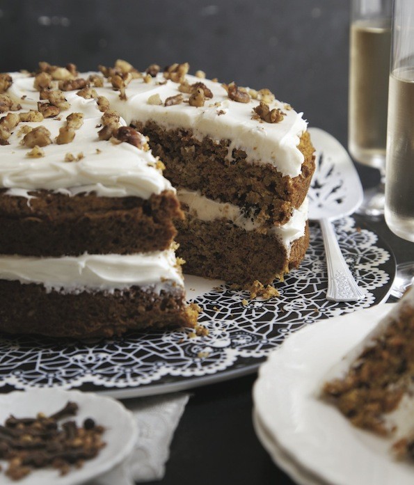 Moist carrot cake with Kashmiri garam masala