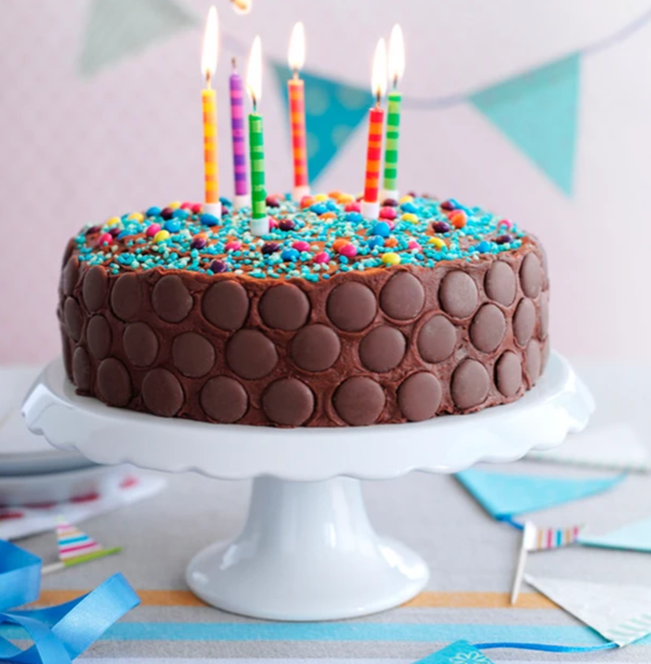 Moist chocolate cake with chocolate fudge icing