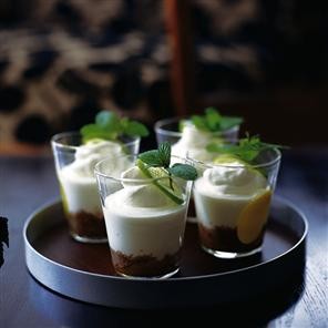 Mojito cheesecakes