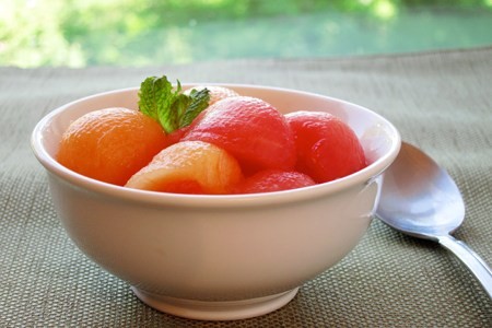 Mojito melon balls