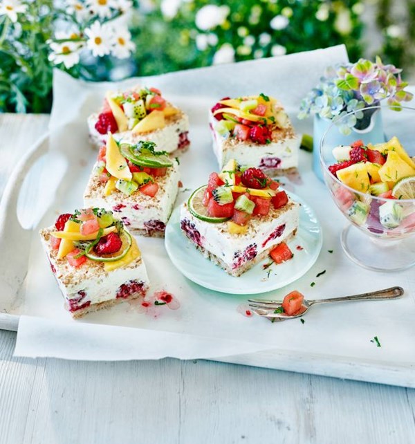 Mojito-style cheesecake