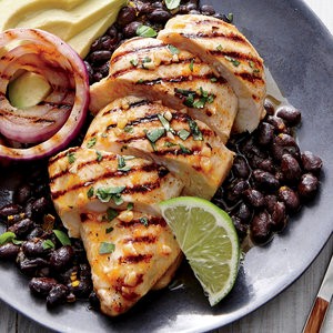 Mojo grilled chicken breasts