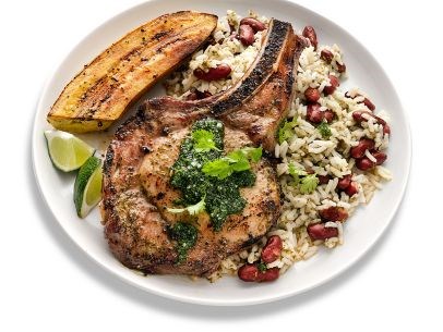 Mojo pork with sweet plantains