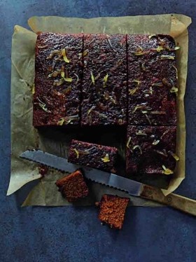 Molasses ginger squares
