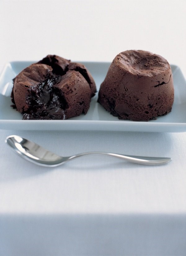 Molten chocolate babycakes