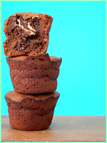 Molten chocolate cakes