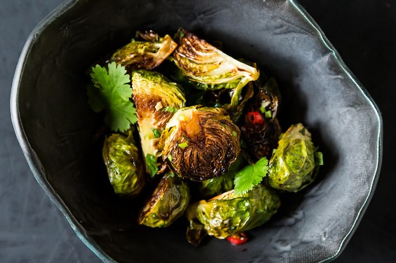 Momofuku's roasted Brussels sprouts with fish sauce vinaigrette