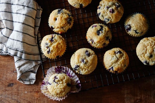Mom's blueberry-coconut muffins