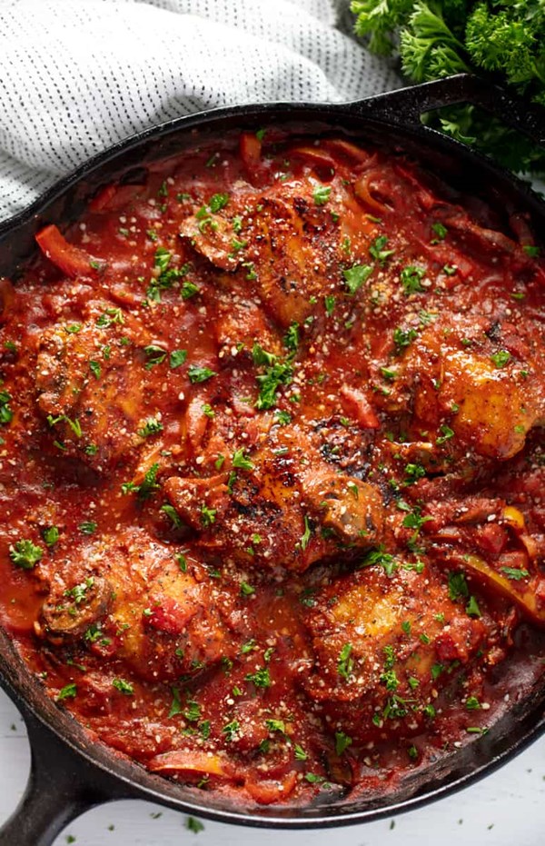Mom's chicken cacciatore