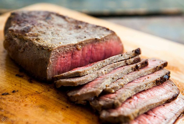 Mom's pan-fried London broil steak