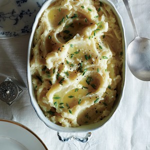 Mom's smashed mashed potatoes