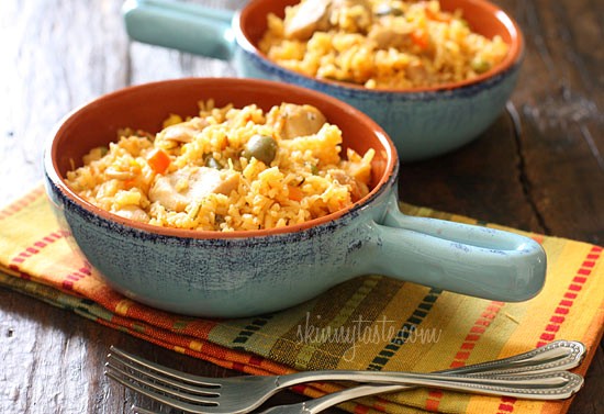 Mom's Spanish chicken and rice