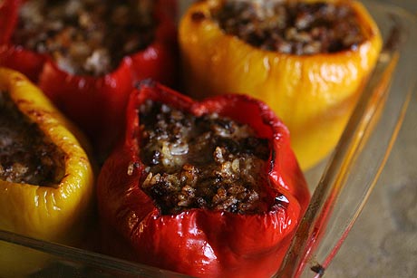 Mom's stuffed bell peppers