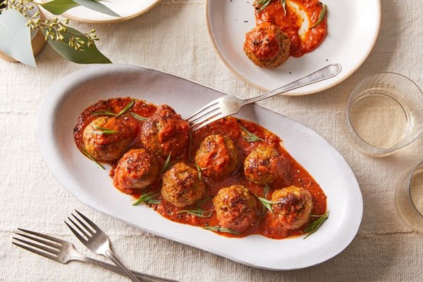 Mom's tomato soup meatballs 
