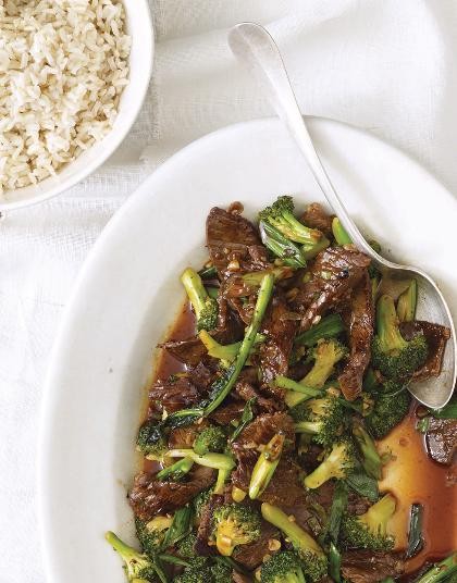Mongolian beef and broccoli