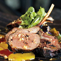 Mongolian-style grilled lamb chops