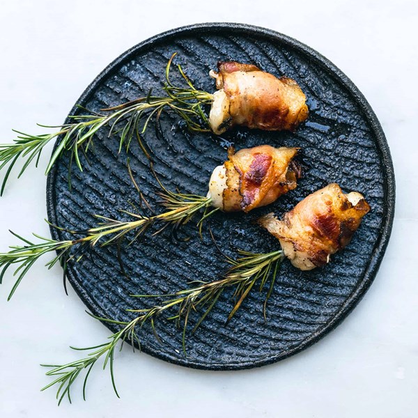 Monkfish and cod cheek skewers