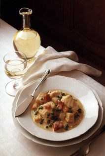 Monkfish and spring vegetables (Lotte aux petits légumes)