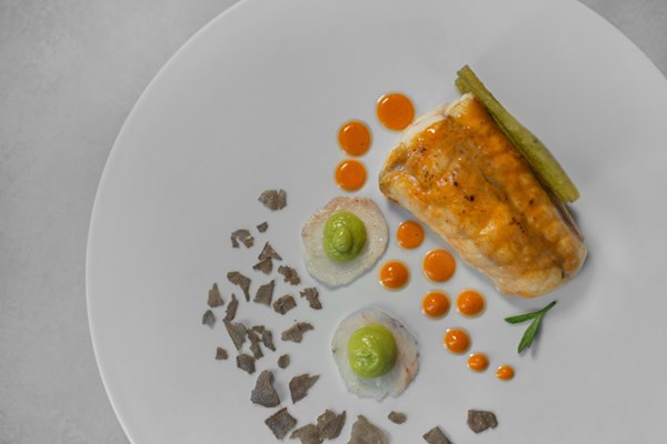 Monkfish, cedar and Basque whisky
