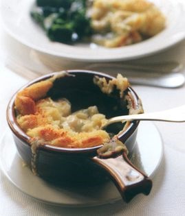 Monkfish cheek and fennel pie