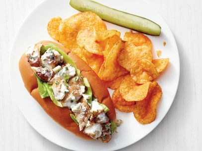 Monkfish "lobster" rolls