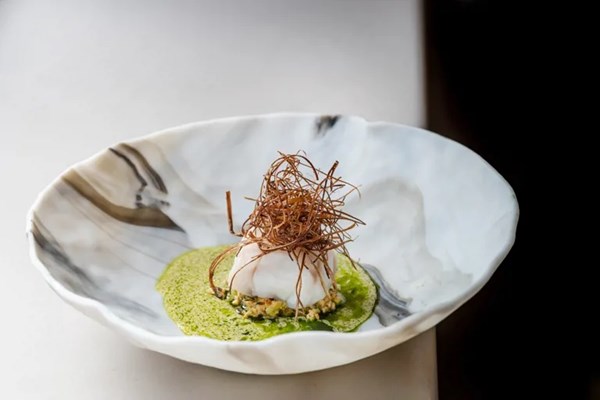 Monkfish, mussel and leek