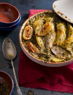 Monkfish tagine with chermoula
