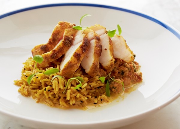 Monkfish tikka masala