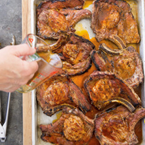 Monroe County-style pork chops