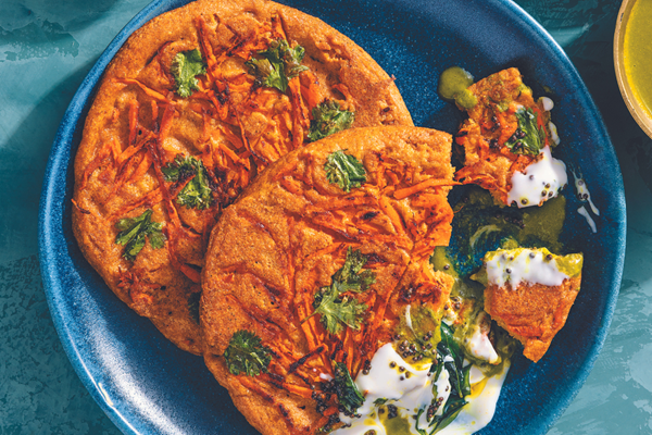 Moonglettes (savory lentil pancakes)