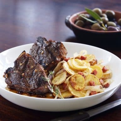 Moorish lamb chops