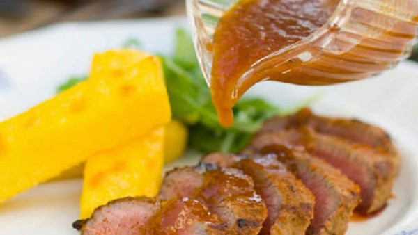 Moorish lamb with quince glaze